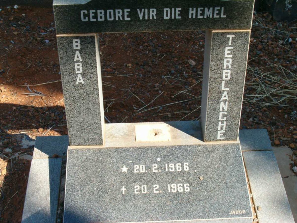 TERBLANCHE Baba 1966-1966