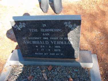 VERMAAK Archibald 1915-1975