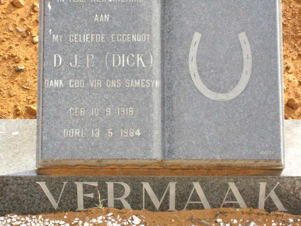 VERMAAK D.J.P. 1918-1984