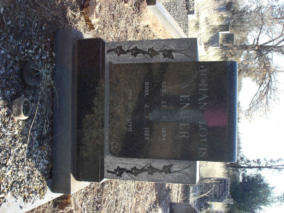 VENTER Johan Louis 1894-1963