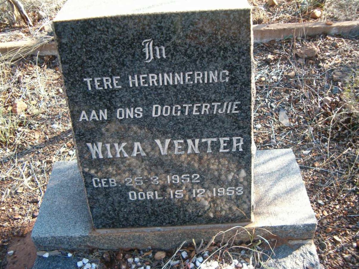 VENTER Wika 1952-1953