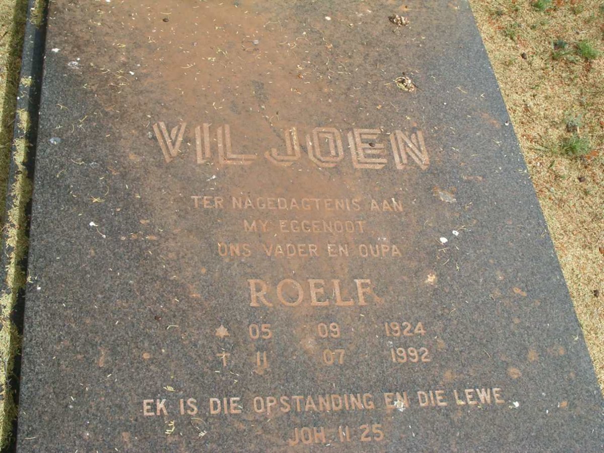 VILJOEN Roelf 1924-1992