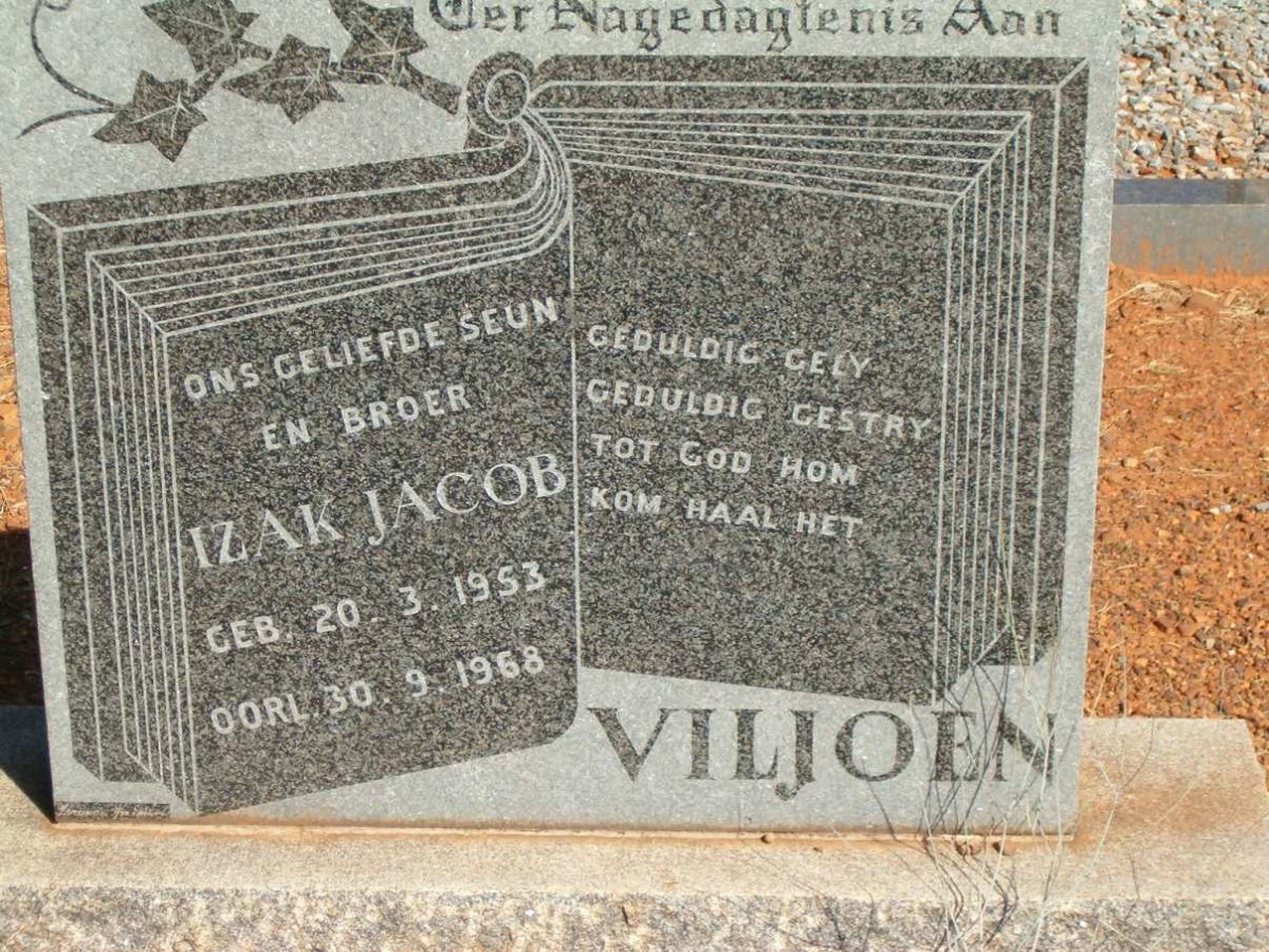 VILJOEN Izak Jacob 1953-1968