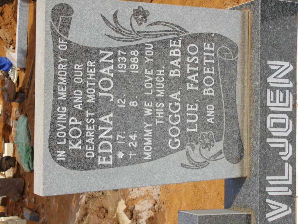 VILJOEN Edna Joan 1937-1988