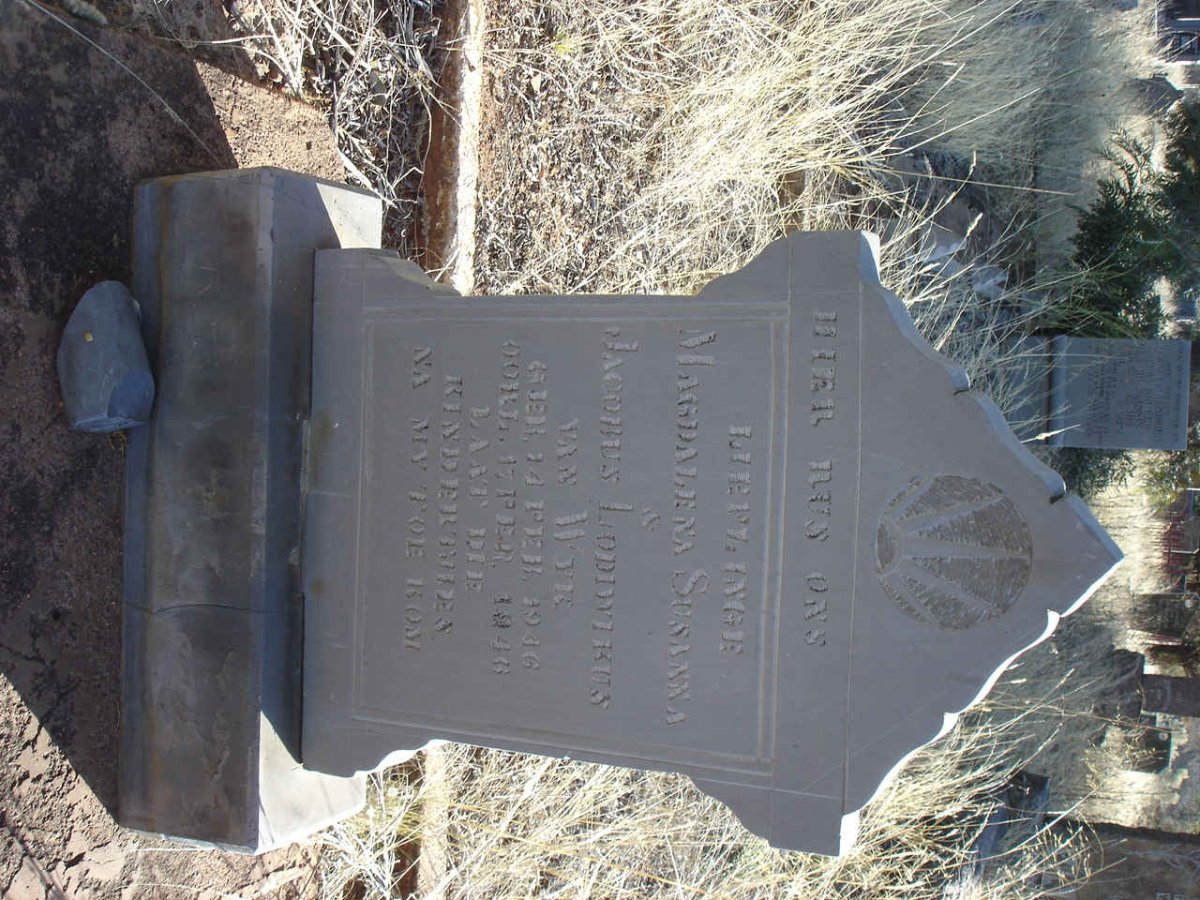 WYK Magdalena Susanna, van 1946-1946 :: VAN WYK Jacobus Lodewikus 1946-1946