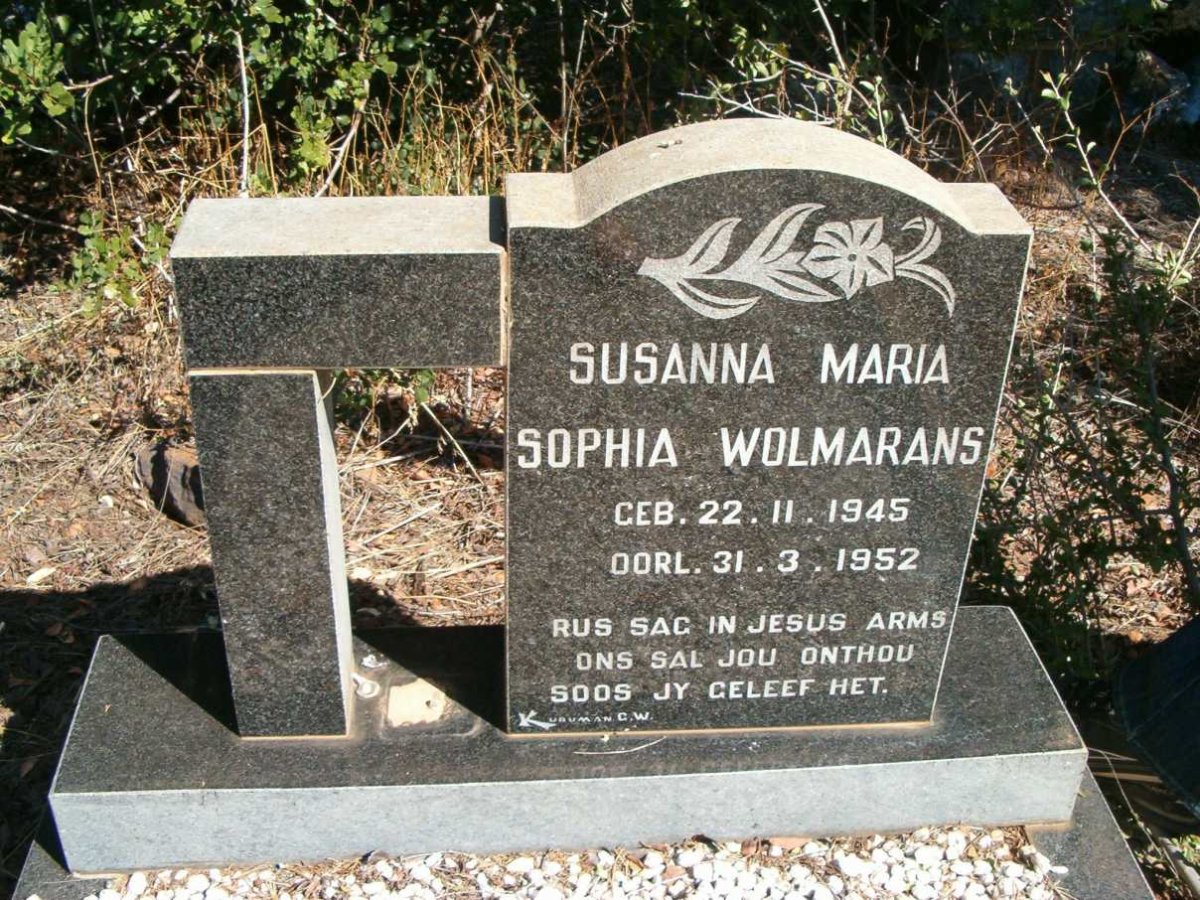 WOLMARANS Susanna Maria Sophia 1945-1952