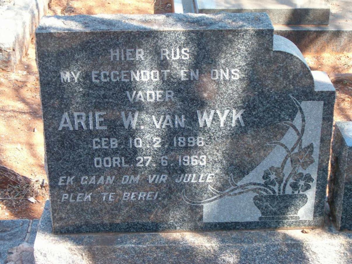 WYK Arie W., van 1896-1963