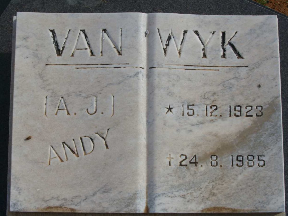 WYK A.J., van 1923-1985
