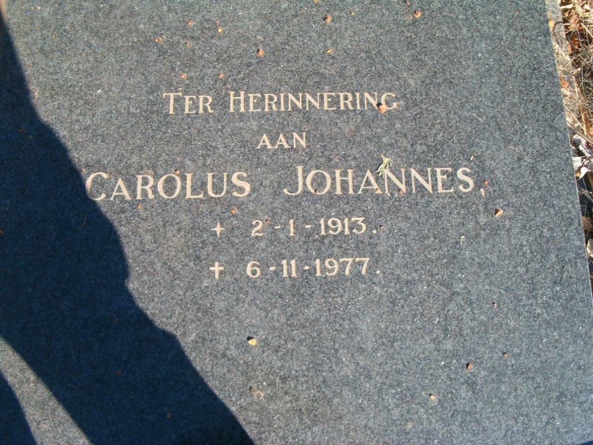 WALT Carolus Johannes, van der 1913-1977