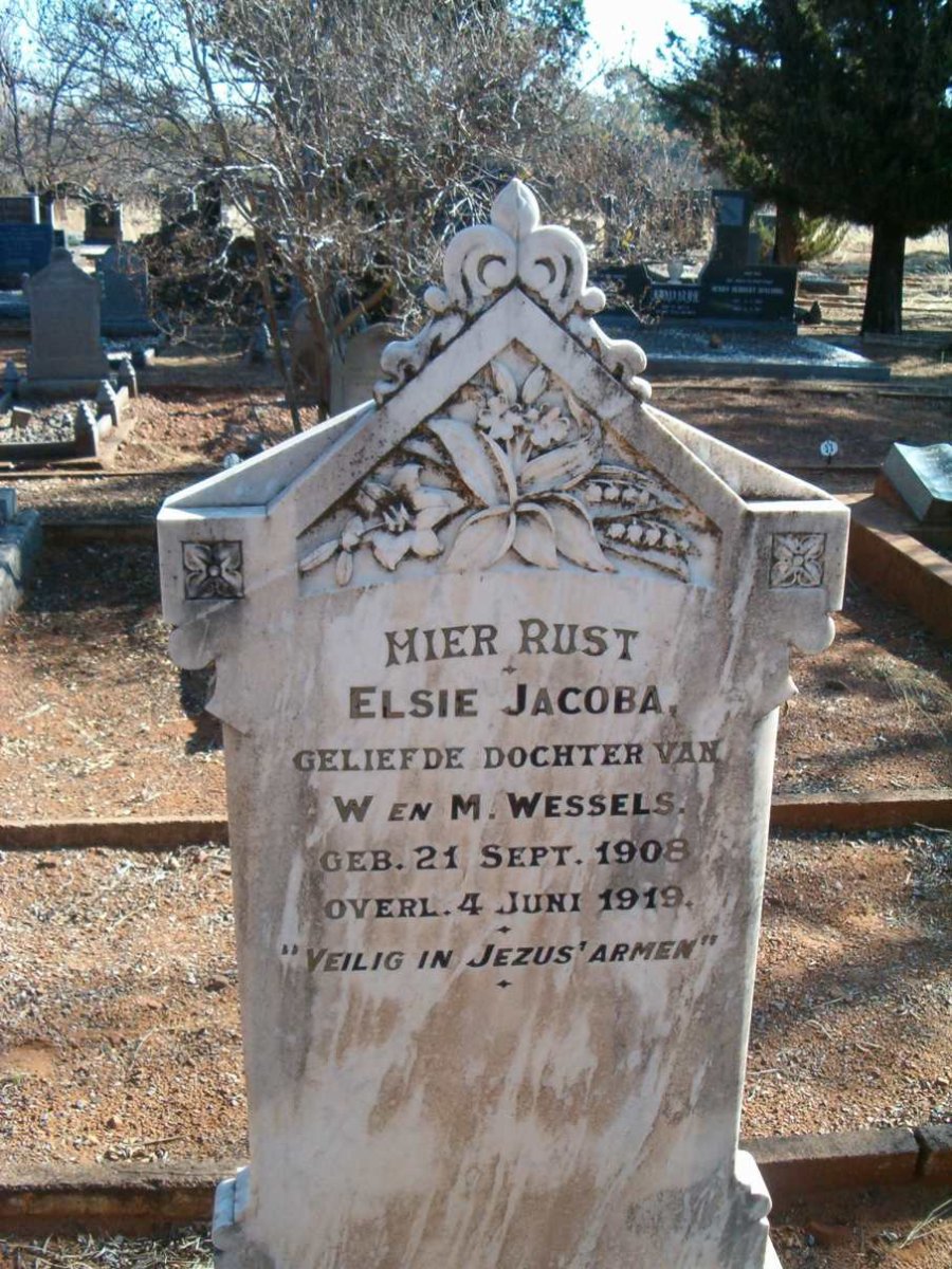 WESSELS Elsie 1908-1919