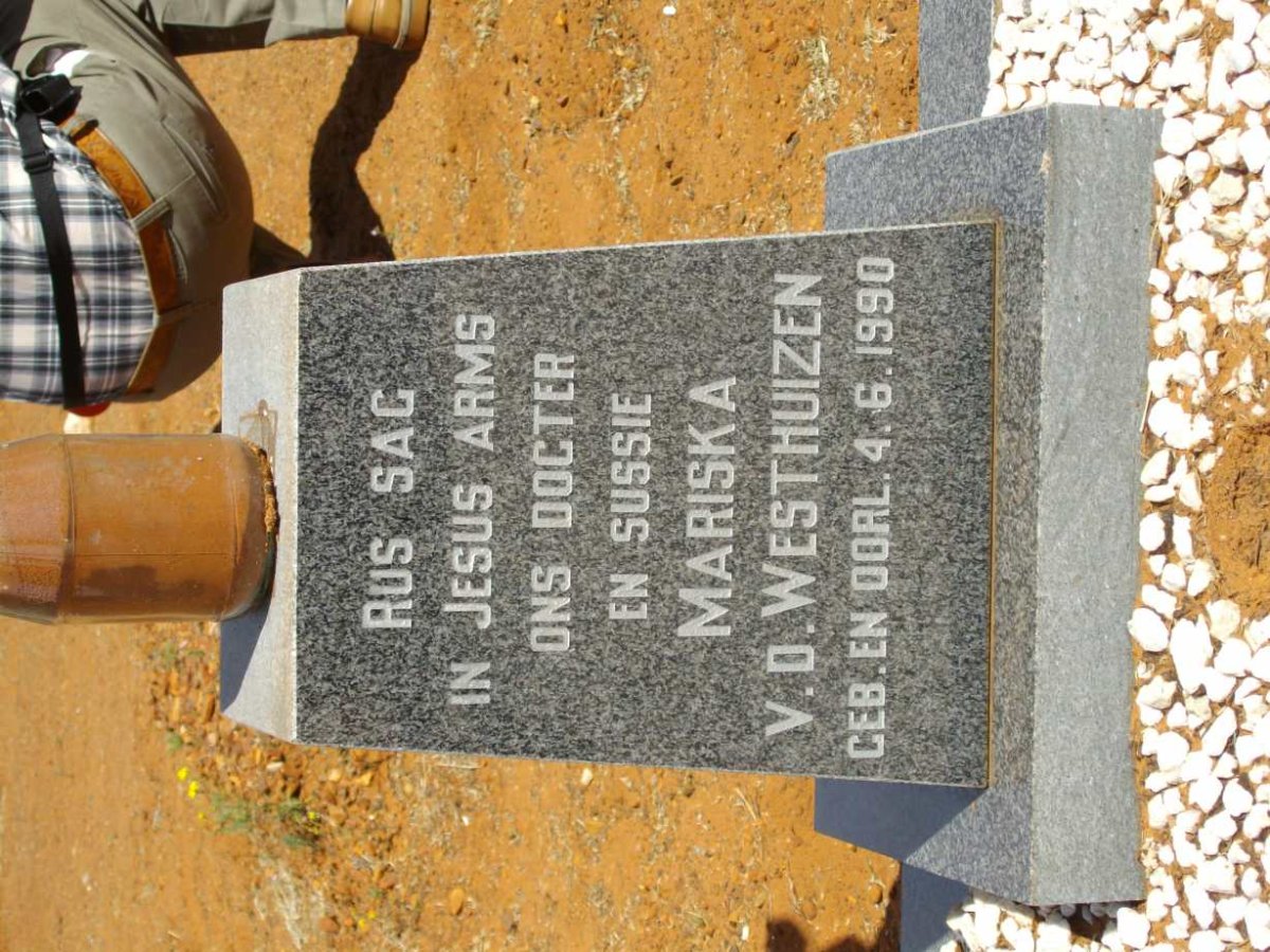 WESTHUIZEN Mariska, v.d. 1990-1990