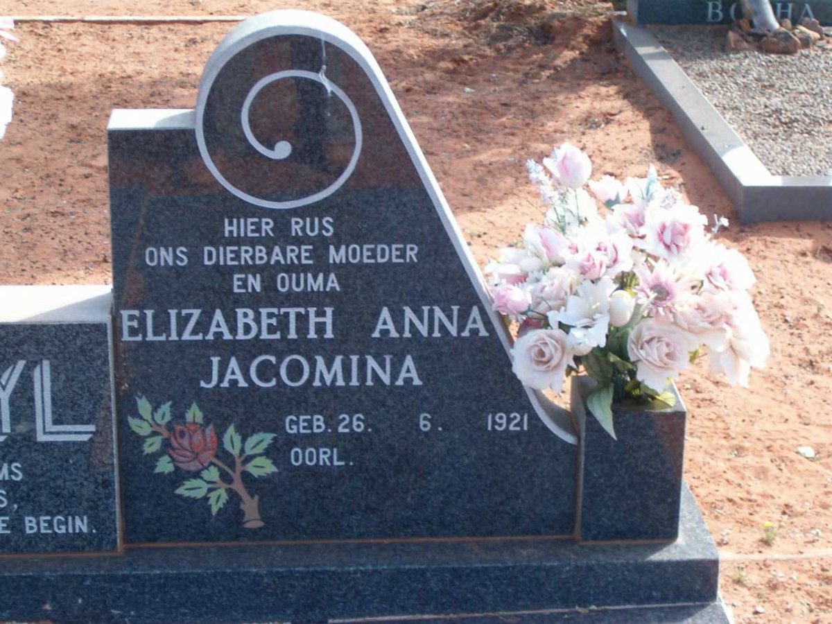ZYL Elizabeth Anna Jacomina, van 1921-