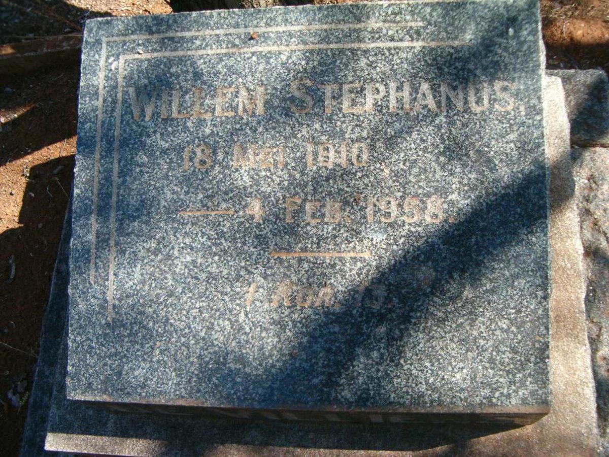 ? Willem Stephanus 1910-1958