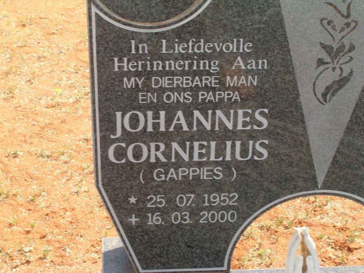 ? Johannes Cornelius 1952-2000