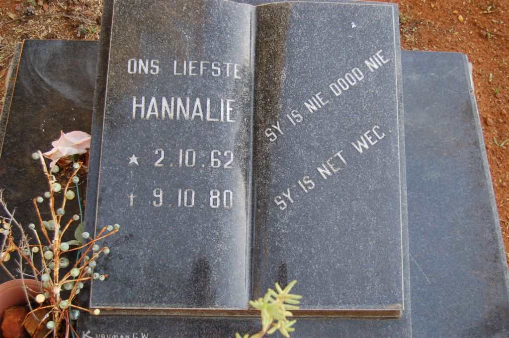 ? Hannalie 1962-1980