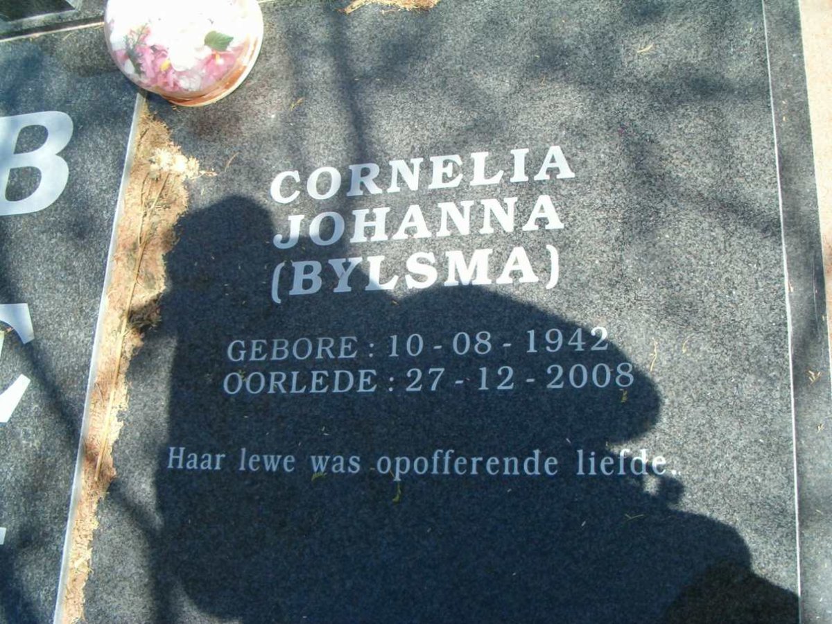 ? Cornelia Johanna nee BYLSMA 1942-2008
