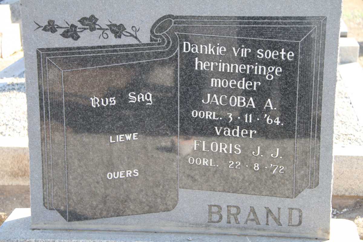 BRAND Floris J.J. -1972 &amp; Jacoba A. -1964