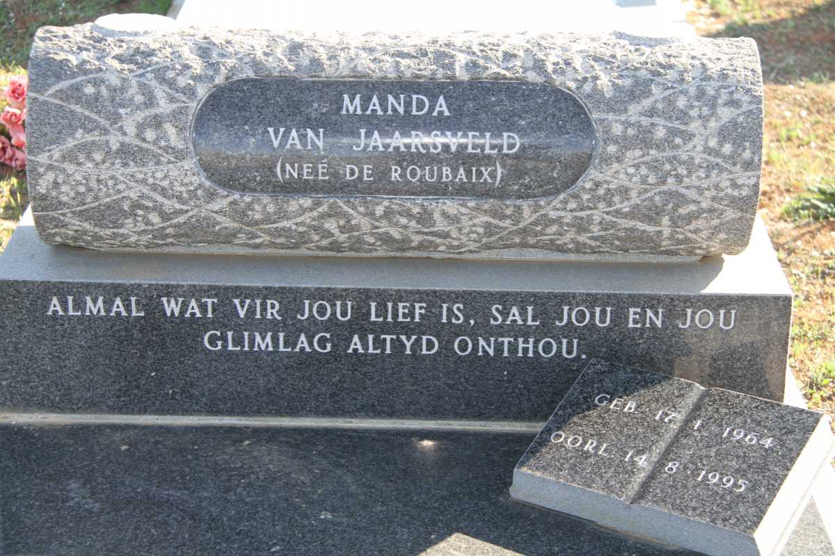 JAARSVELD Manda, van nee DE ROUBAIX 1964-1995