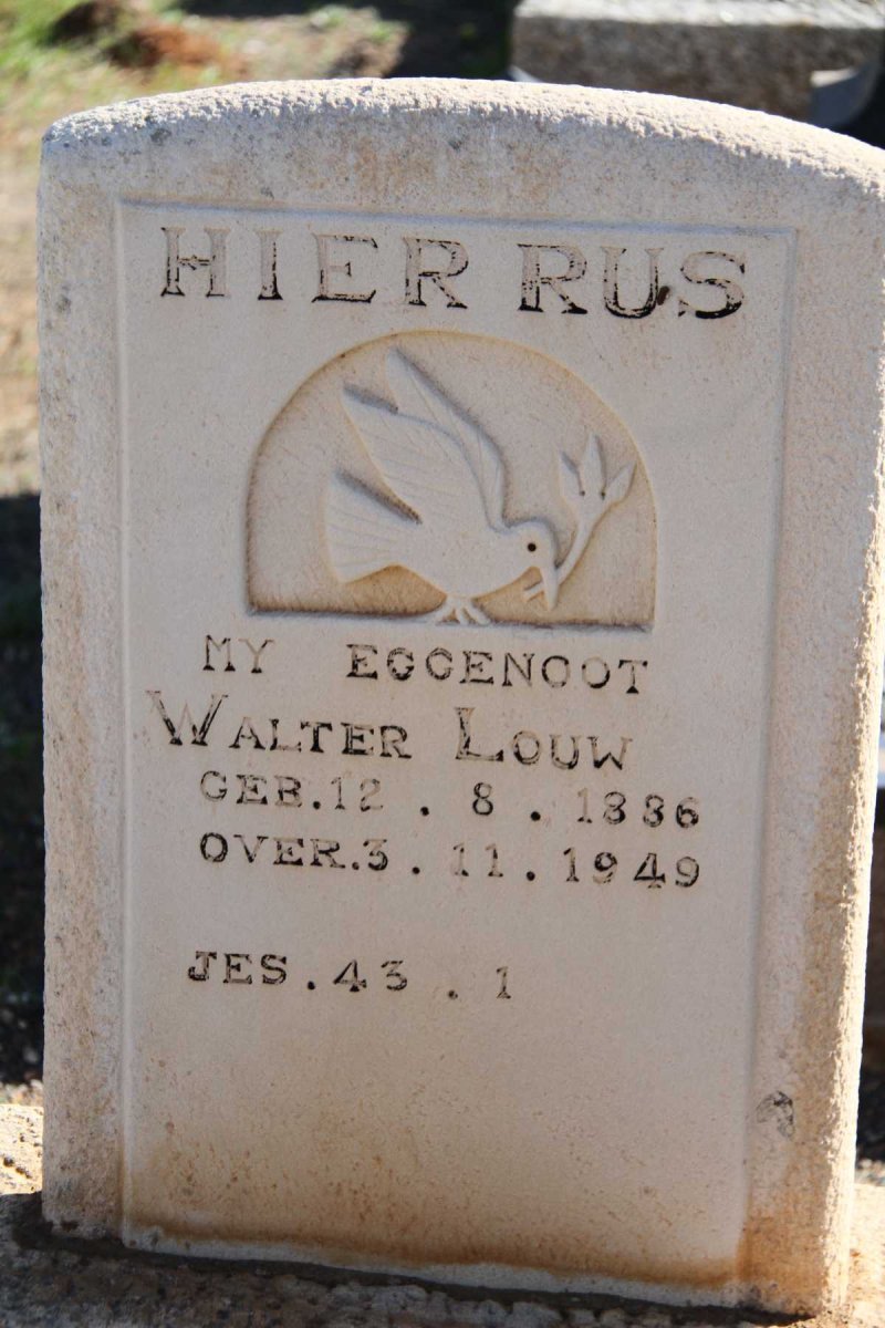 LOUW Walter 1886-1949