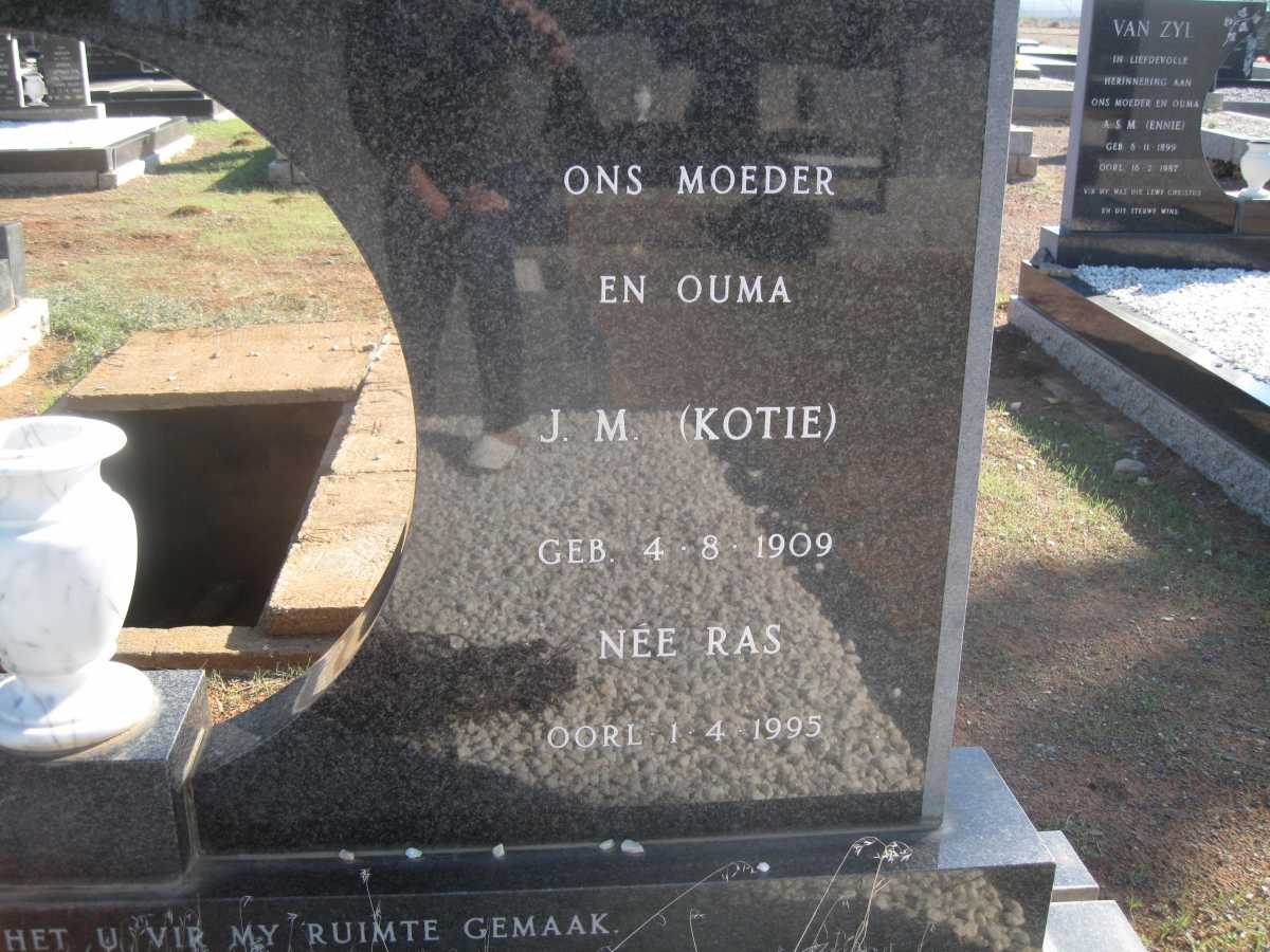 LOUBSER W.A.J. 1904-1985 &amp; J.M. RAS 1909-1995
