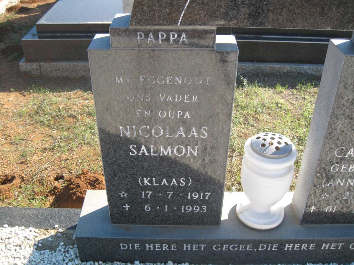 LOUW Nicolaas Salmon 1917-1993 &amp; Anna Catharina STRAUSS 1923-2007