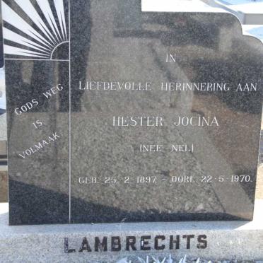 LAMBRECHTS Hester Jocina nee NEL 1897-1970