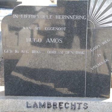 LAMBRECHTS Hugo Amos 1893-1966 &amp; Hester Jocina NEL 1897-1970