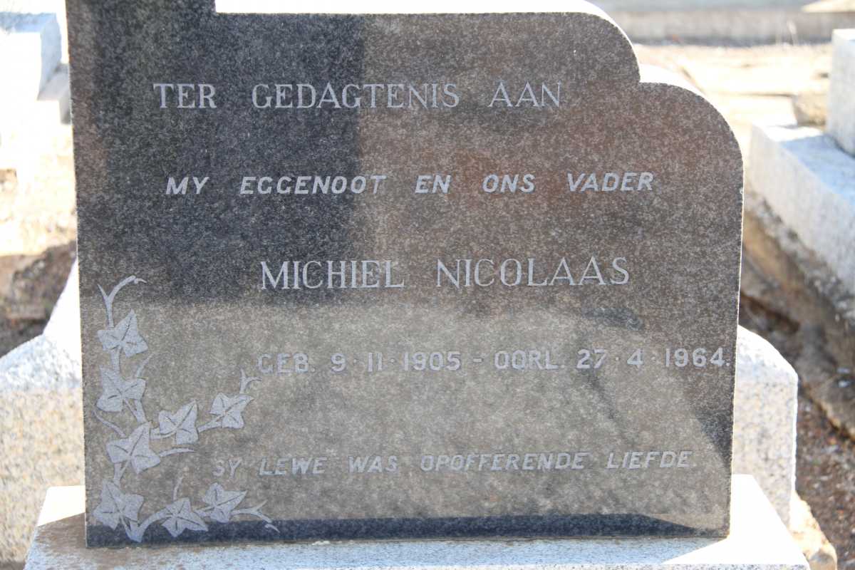 ? Michiel Nicolaas 1905-1964