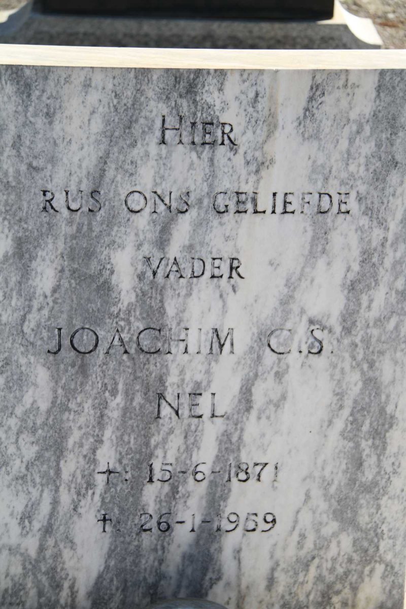 NEL Joachim C.S. 1871-1959