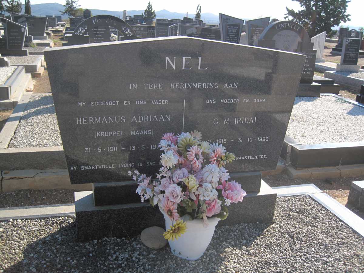 NEL Hermanus Adriaan 1911-1971 &amp; G.M. 1915-1999