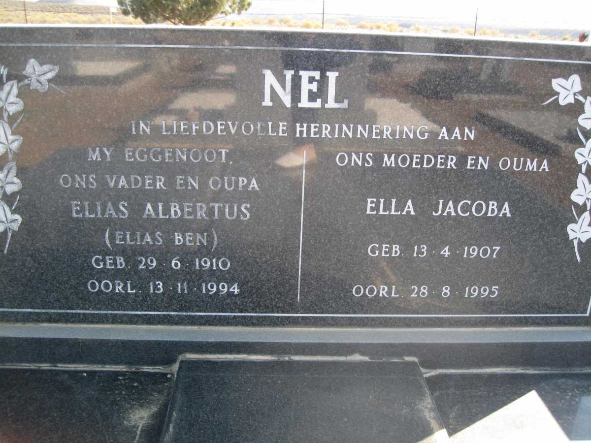 NEL Elias Albertus 1910-1994 &amp; Ella Jacoba 1907-1995