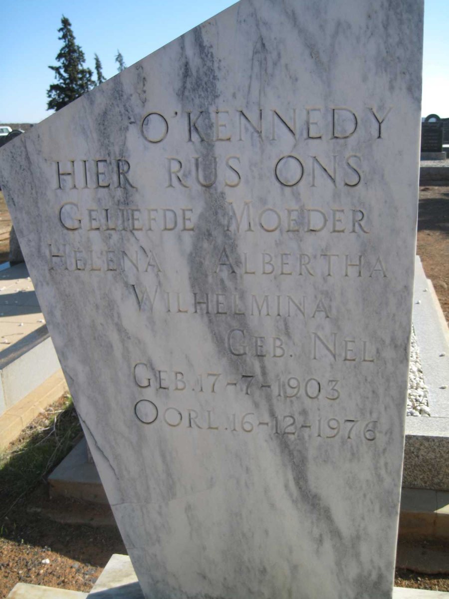 O'KENNEDY Helena Albertha Wilhelmina nee NEL 1903-1976