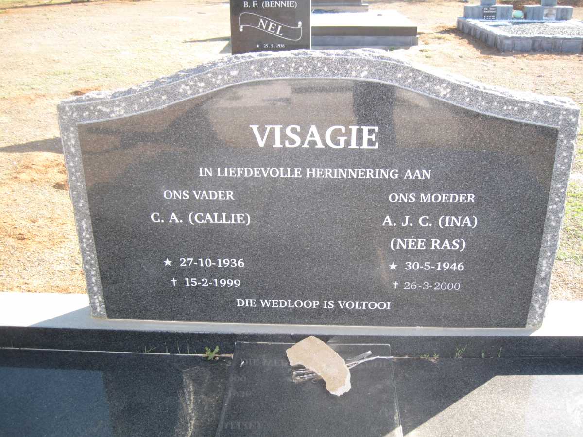 VISAGIE C.A. 1936-1999 &amp; A.J.C. RAS 1946-2000