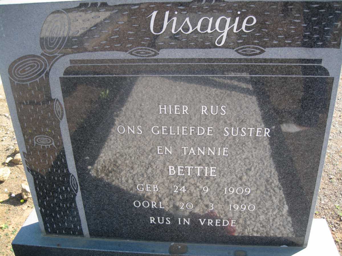 VISAGIE Bettie 1909-1990