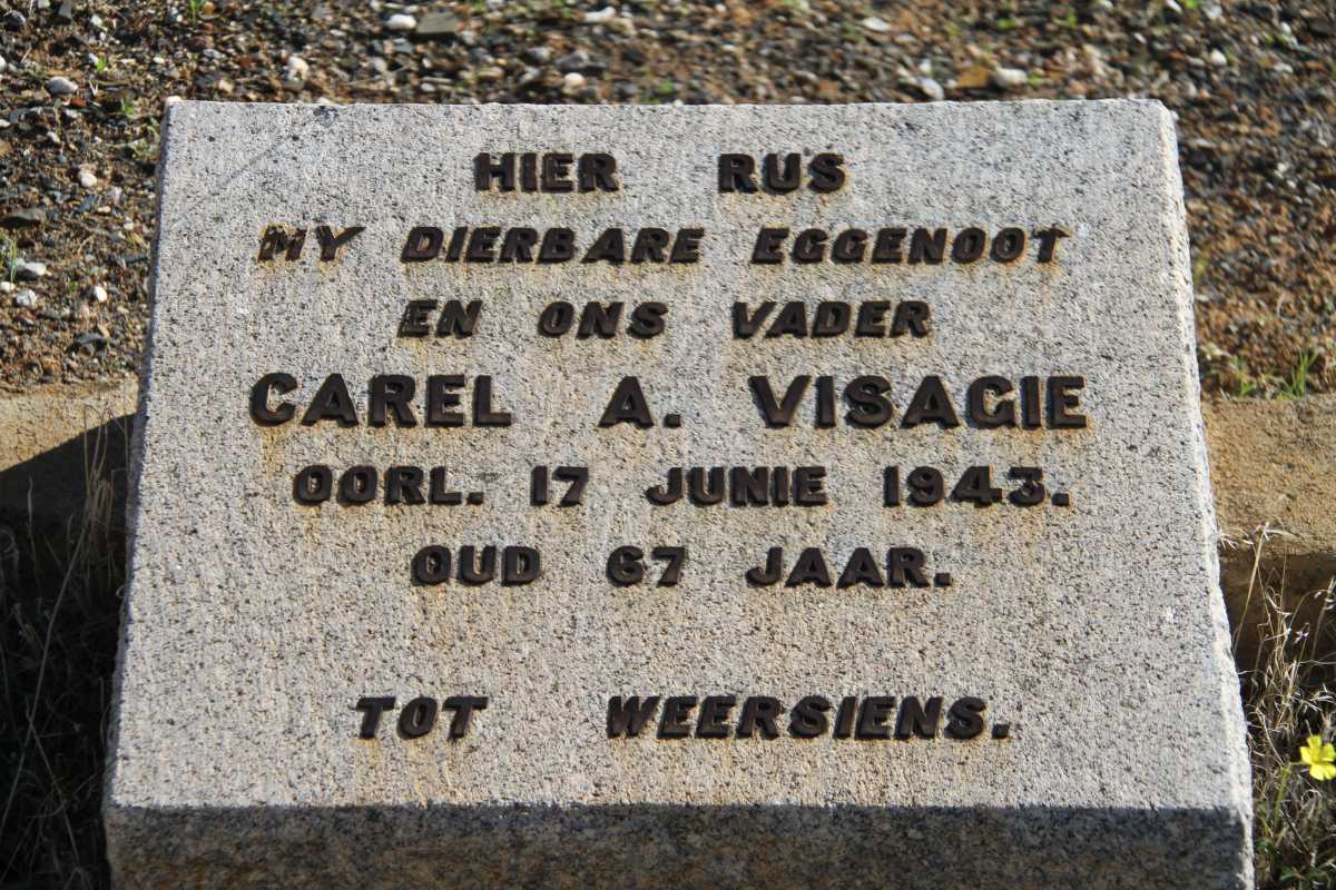 VISAGIE Carel A. -1943