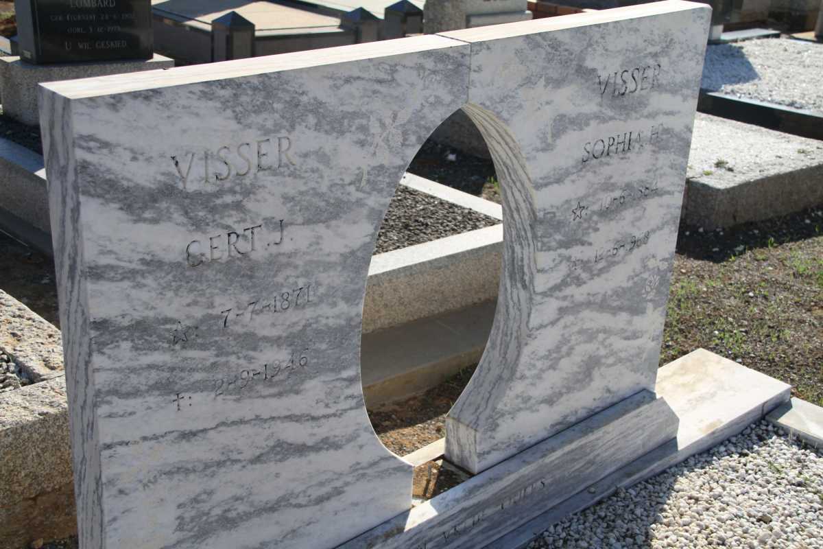 VISSER Gert J. 1871-1946 &amp; Sophia H. 1884-1968
