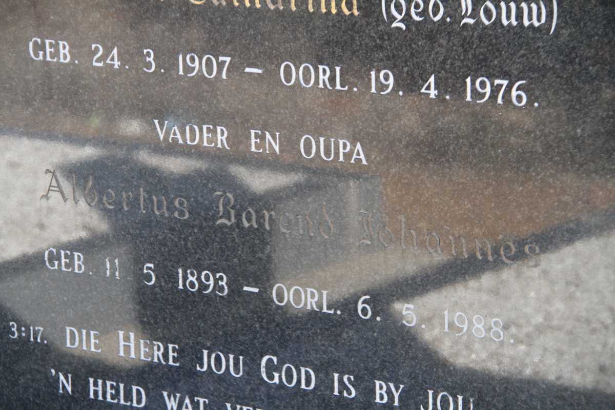 VISSER Albertus Barend Johannes 1893-1988