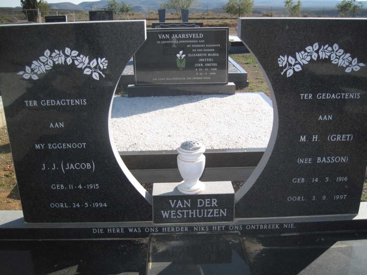 WESTHUIZEN J.J., van der 1915-1994 &amp; M.H. BASSON 1916-1997