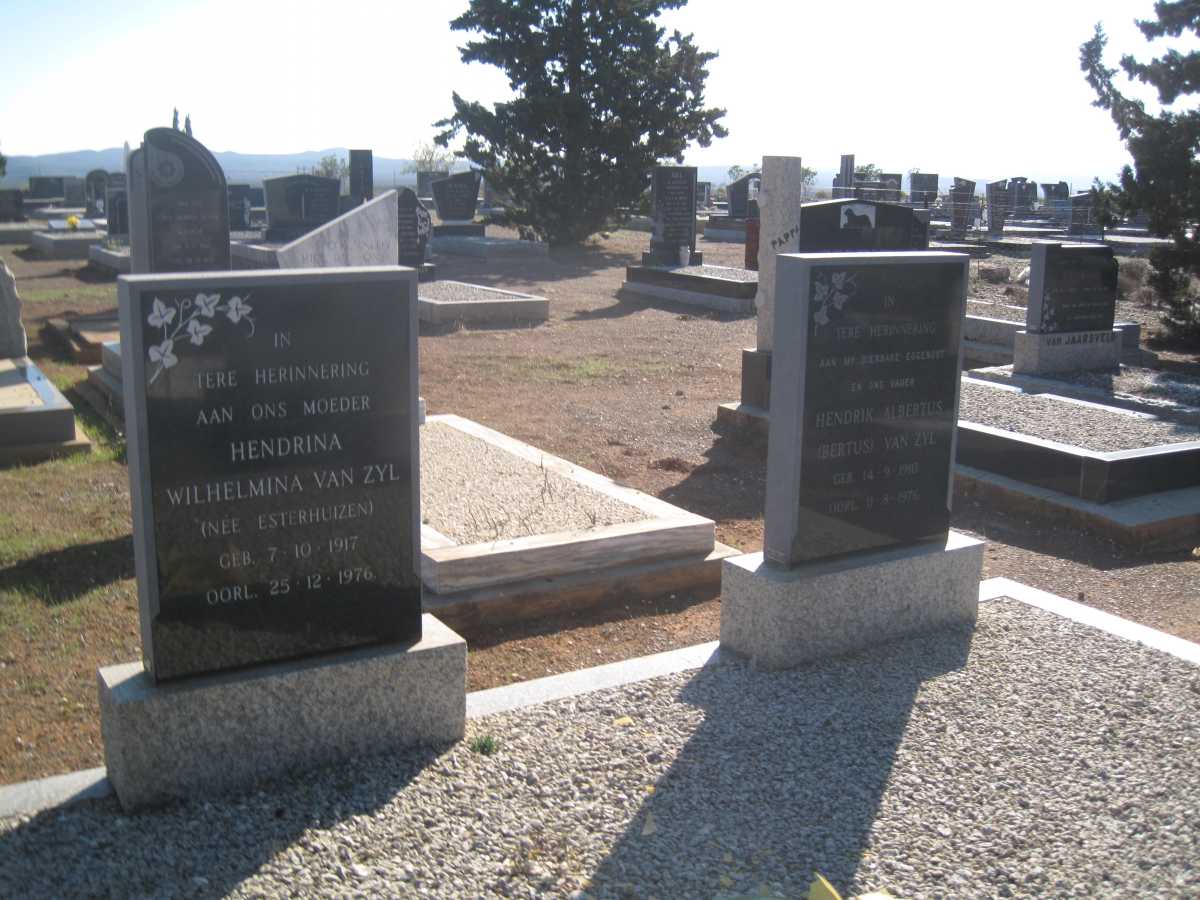 ZYL Hendrik Albertus, van 1910-1976 &amp; Hendrina Wilhelmina ESTERHUIZEN 1917-1976