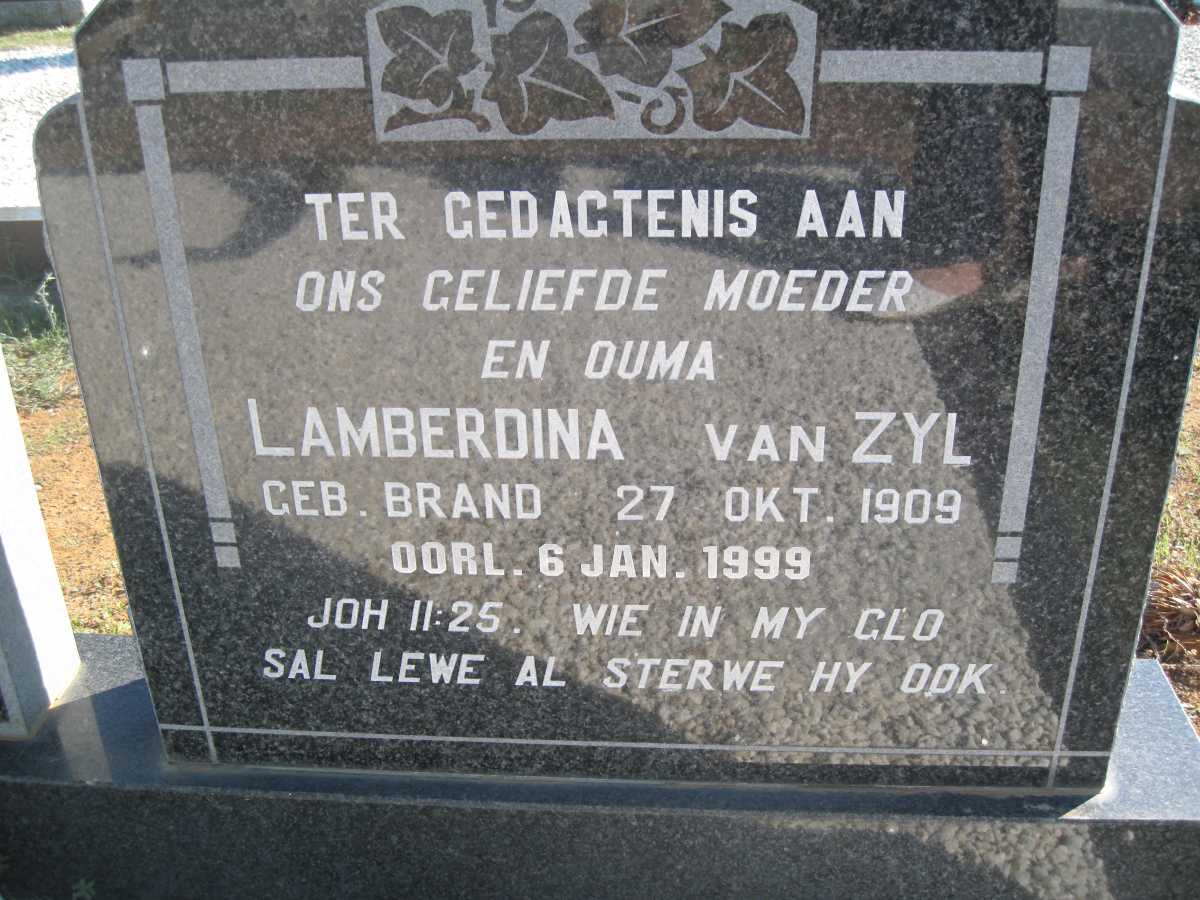 ZYL Lamberdina, van nee BRAND 1909-1999 