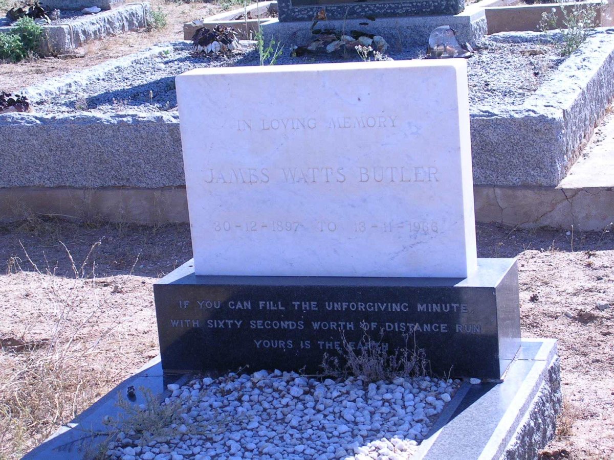 BUTLER James Watts 1897-1966