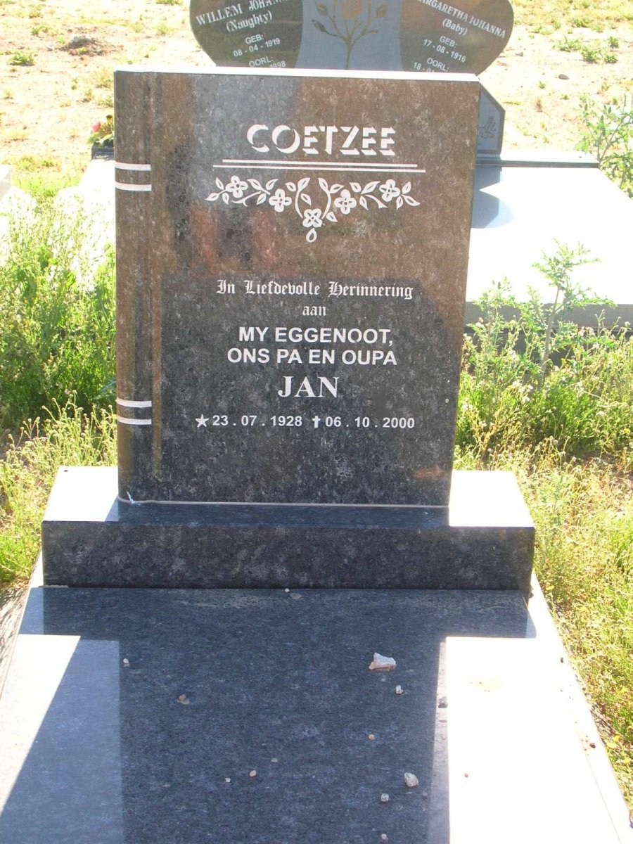 COETZEE Jan 1928-2000