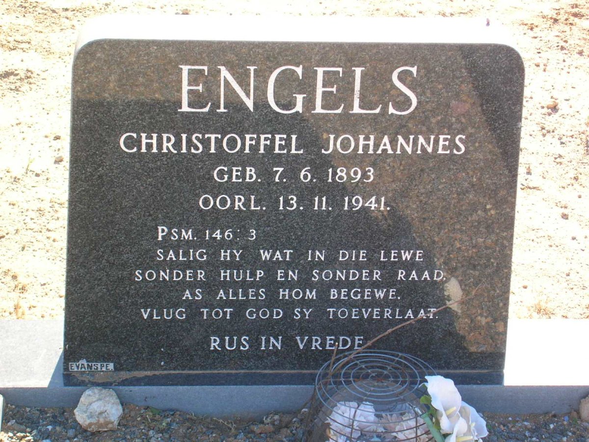 ENGELS Christoffel Johannes 1893-1941