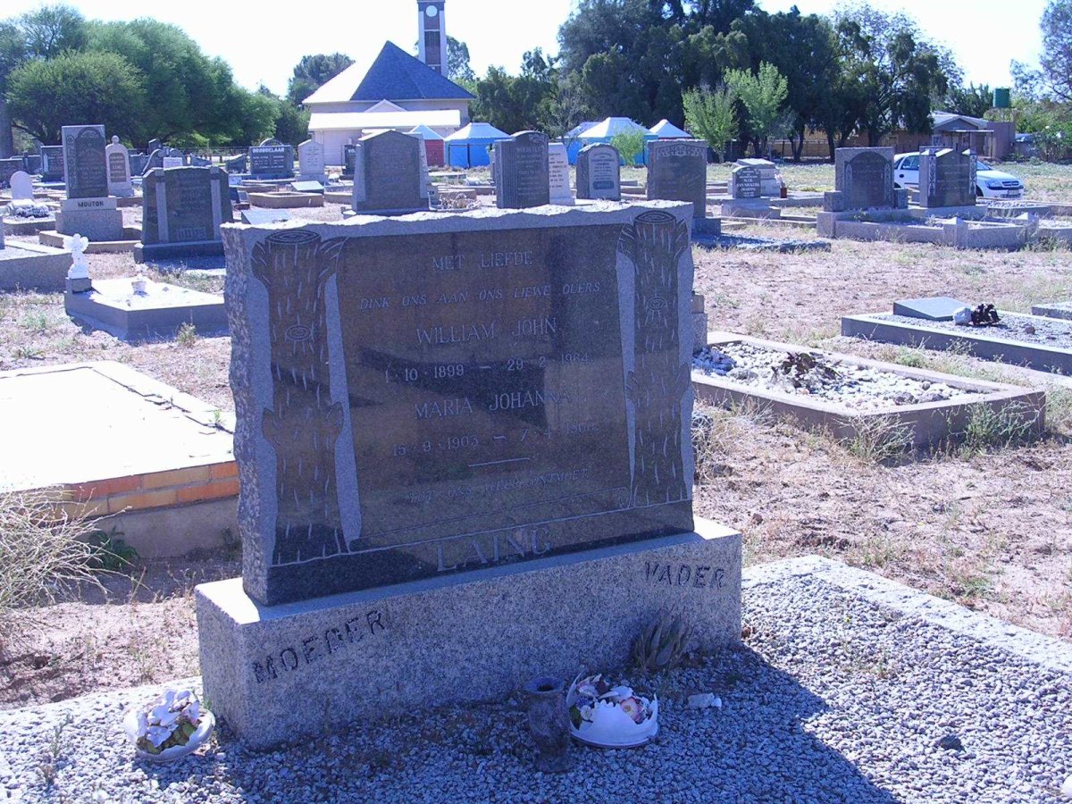 LAING William John 1899-1964 &amp; Maria Johanna 1903-1960