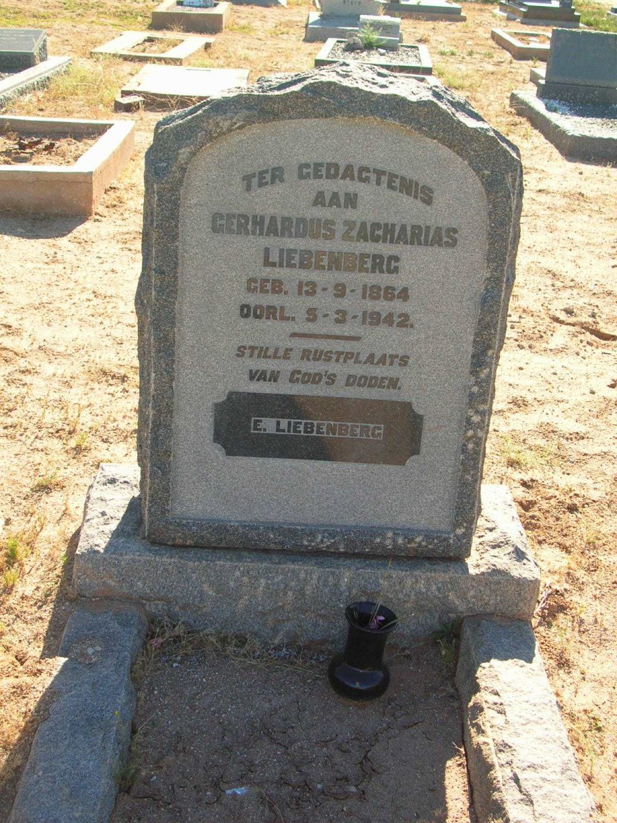 LIEBENBERG Gerhardus Zacharias 1864-1942