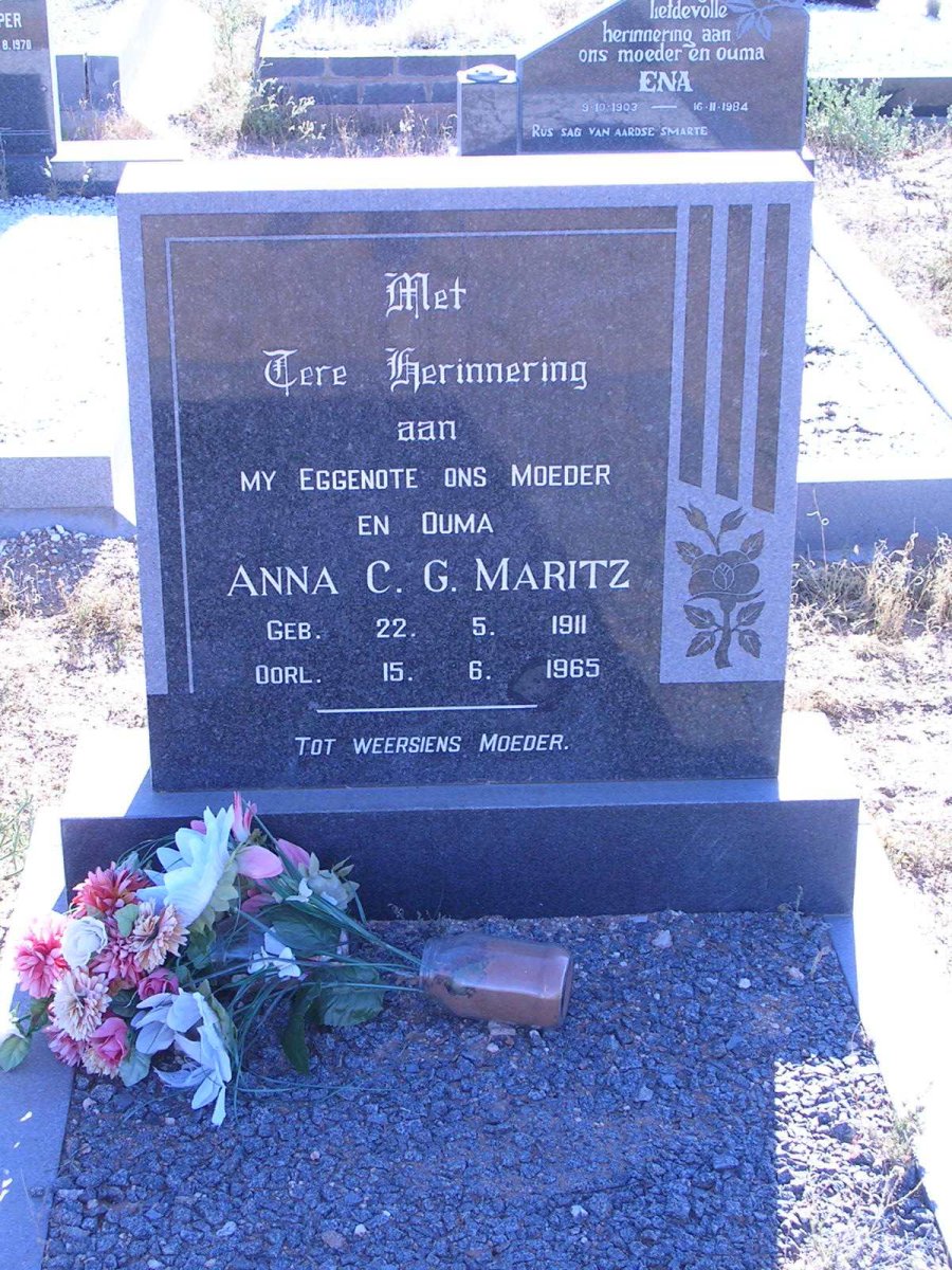 MARITZ Anna C.G. 1911-1965