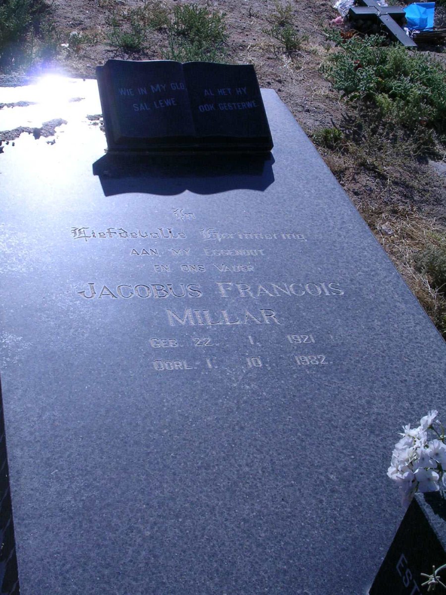 MILLAR  Jacobus Francois 1921 - 1982