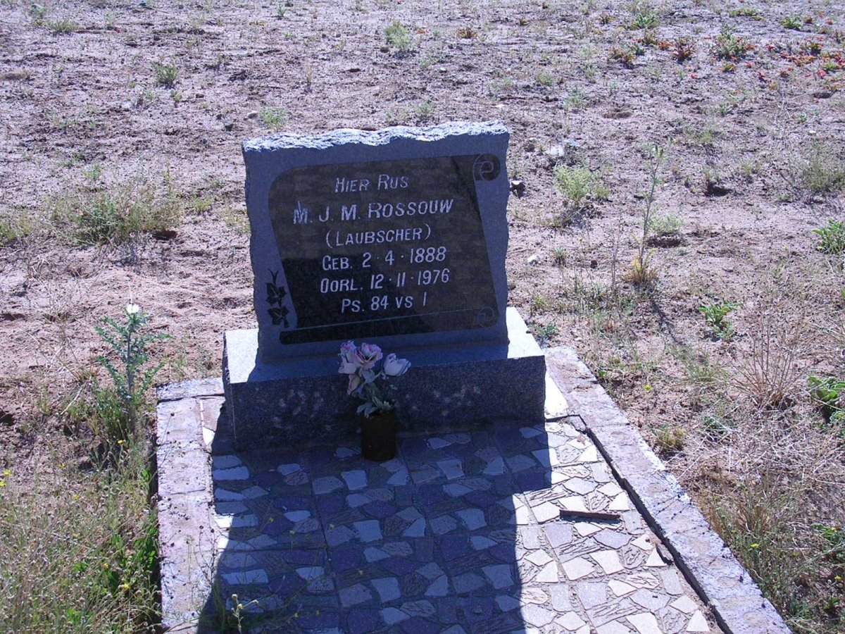 ROSSOUW M.J.M. geb. LAUBSCHER 1888-1976