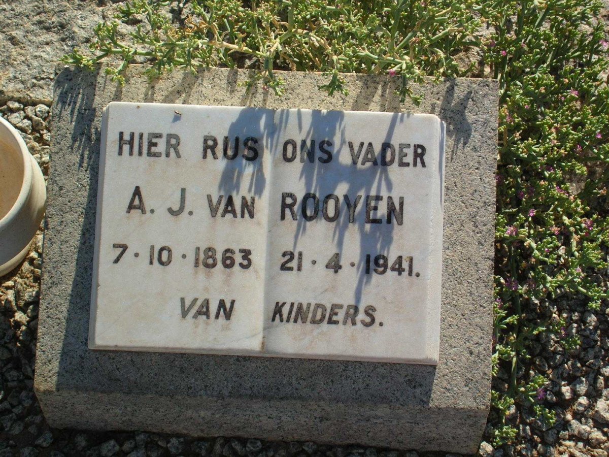 ROOYEN A.J., van 1863-1941