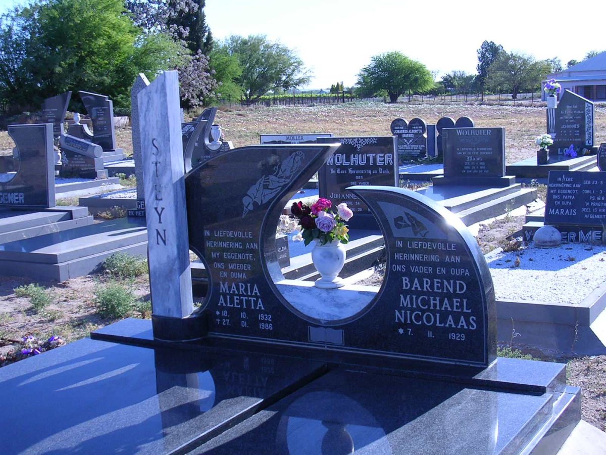 STEYN Barend Michael Nicolaas 1929- &amp; Maria Aletta 1922-1986
